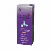 Солнцезащитный крем с коллагеном Jigott Collagen Uv Sun Block Cream SPF50+/PA+++ 