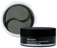 Гидрогелевые патчи с протеинами шёлка и углём JMsolution Black Cocoon Home Esthetic Eye Patch