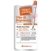 Тканевая маска с экстрактом облепихи и витамином C WellDerma Vita-C Brightening Weekly Smart Mask