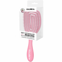 Расческа для сухих и влажных волос аромат клубники Solomeya Wet Detangler Brush Oval Strawberry