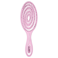 Расческа био для волос подвижная светло-розовая Solomeya Detangling Bio Hair Brush Light Pink