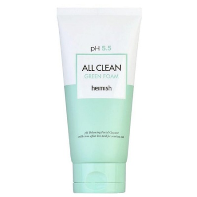Слабокислотная пенка для умывания для чувствительной кожи Heimish All Clean Green Foam 150ml