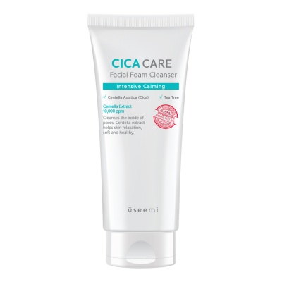 Интенсивная успокаивающая пенка для умывания Useemi Cica Care Facial Foam Cleanser Intensive Calming